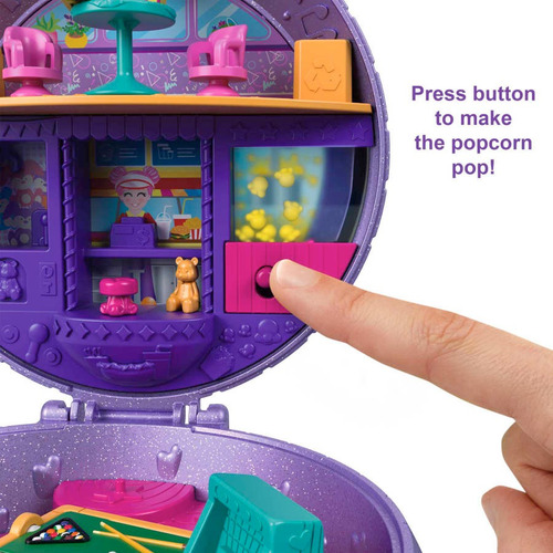 Set Polly Pocket Micro 2 En 1 Pista De Patinaje Con Correa
