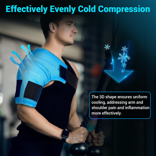 Shoulder Ice Pack Wrap Comfytemp 3d Para Lesões, Reutilizáve