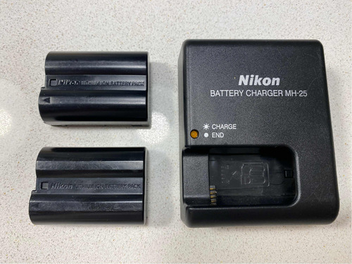 2 Baterias Originales Nikon En-el15 Y Cargador