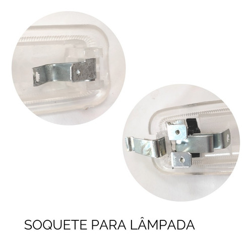 Lanterna Luz De Teto Leitura Fusca Modelo Antigo + Lampada