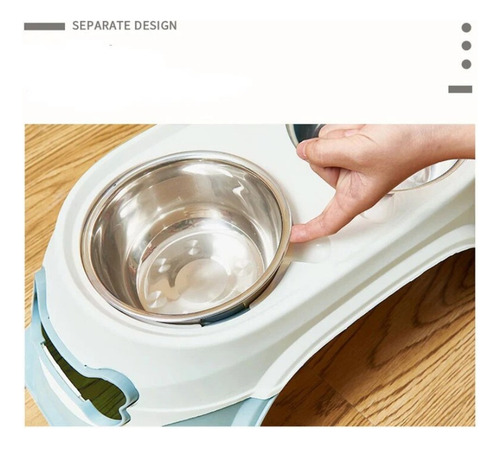 Nuevo Plato Doble Metálico De Altura Alta Calidad Ergonómica