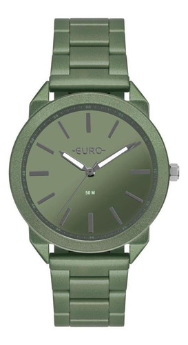 Relógio Feminino Euro Color Eu2035ysp/4v 40mm Aço Verde