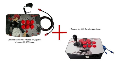 Mini-consola Arcade Un Jugador 32gb 16,000 Juegos + Tablero