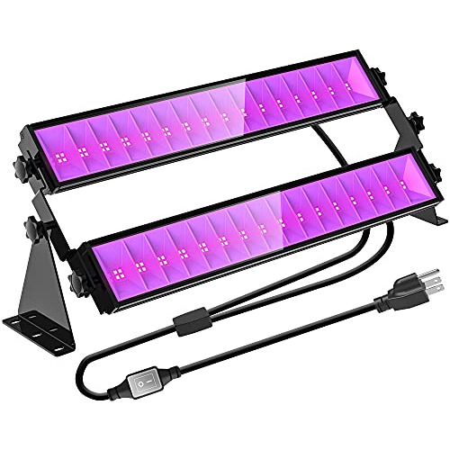 Luz Negra De 160w, Barra De Luz Negra De Led Uv Enchufe...
