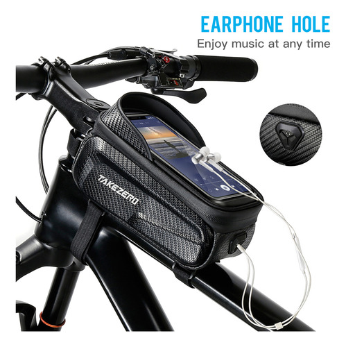 Impermeável Bicicleta Telefone Mount Bolsas Frente Quadro To