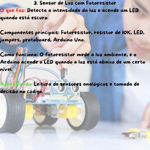 Arduino Uno R3 Compativel Para Projetos Escolares