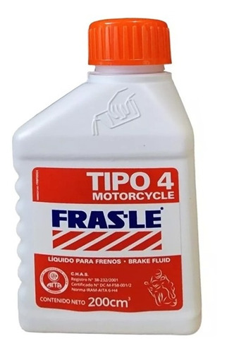 Liquido De Freno Dot4 Frasle Controil Tipo4 X200 Ml