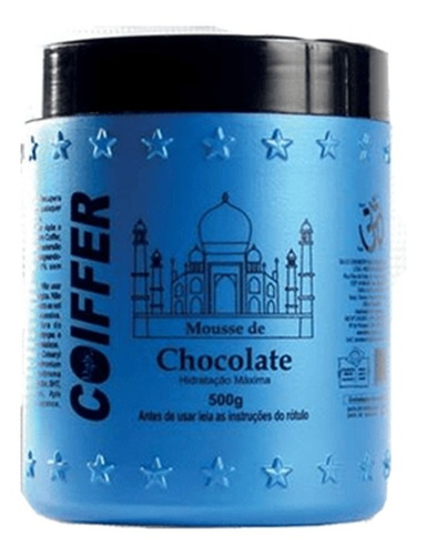 Imagem 1 de 6 de Mousse Capilar De Chocolate Coiffer 500g Hidratação Máxima