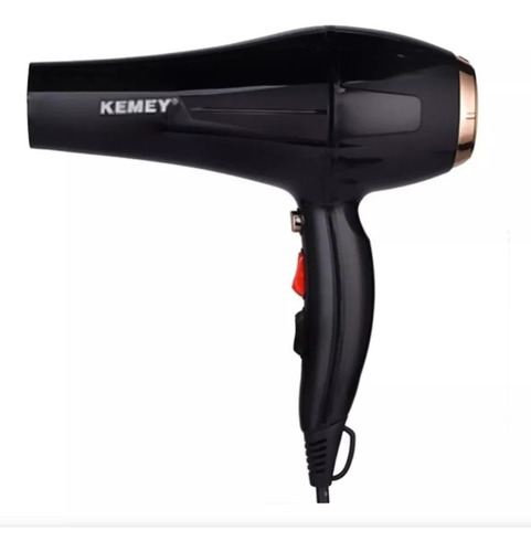 Secador De Cabelos Kemei Profissional Preto Potente