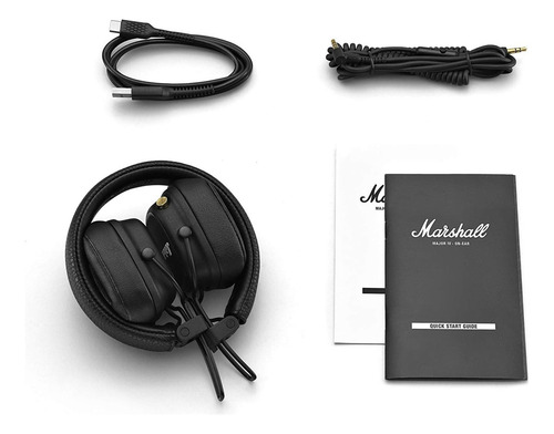 Auriculares inalámbricos Bluetooth Marshall Major Iv, color negro