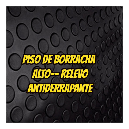 Lençol De Borracha Bolinhas Antiderrapante 3mm 5.00x1.00