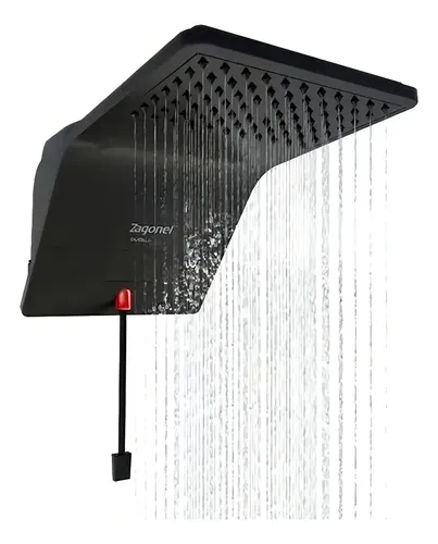 Chuveiro Eletrônico Ducali Cor Preto 5500w Zagonel 127v 5.5 Kw