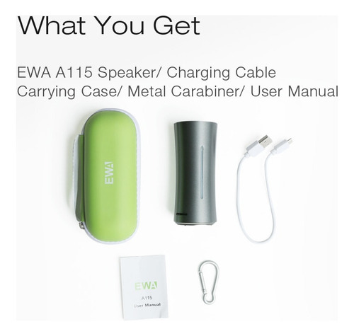 Ewa-altavoz Inalámbrico Portátil Con Bluetooth 5 0 Altavoce