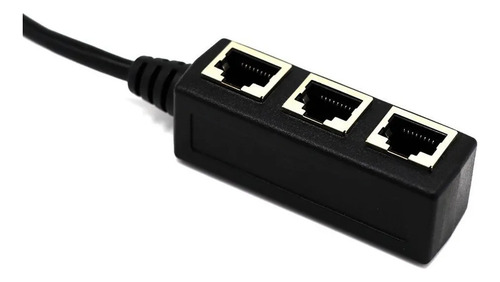 Divisor De Red Lan Ethernet Rj45 1 A 3 Adaptador Extensor De