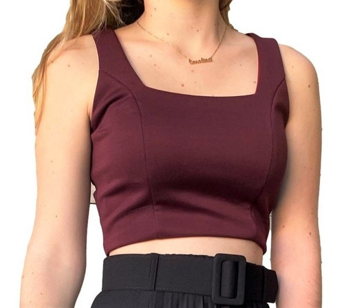 Carolamoda Blusa Crop Top Casual, Juvenil De Vestir