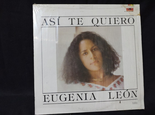 Eugenia León Así Te Quiero Vinilo,lp,acetato,vinyl