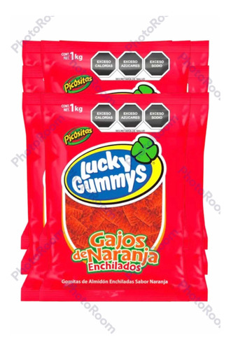 Gomitas Lucky Gummys Gajos De Naranja Enchilados 8 Kg