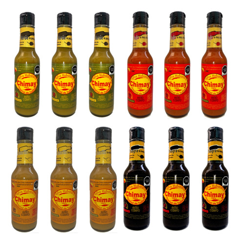 12 Botellas De Salsa Chimay Surtido 3x4