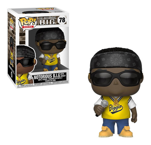 Boneco Funko Pop Rock Notorious B.i.g. With Jersey 78