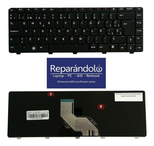 Teclado Laptop Dell Inspiron 14r M5030 N4020 N4030 N5030