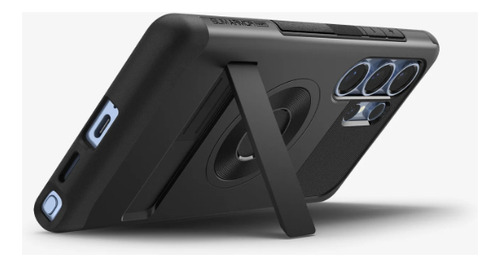 Funda Spigen Para Samsung S25 Ultra Magfit Slim Armor En Color Negro Con Soporte