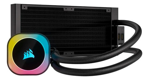 Watercooler Processador Corsair Icue Link H100i Rgb Aio 240m Rgb Preto