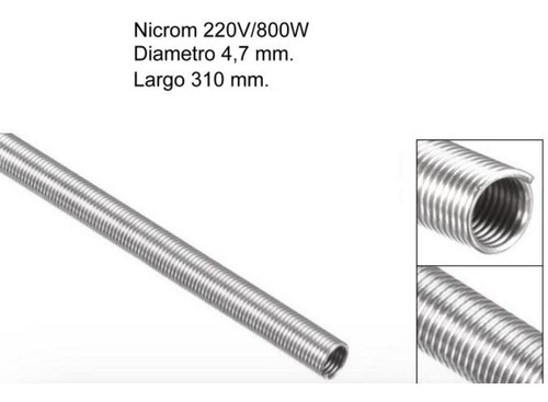 Bobina Nicrom  Elemento Calefactor  800w 220v Arduino