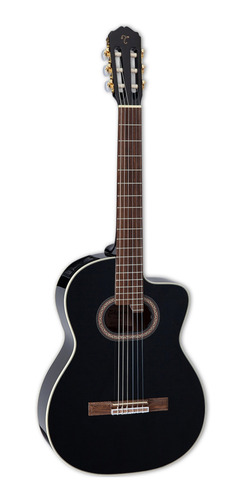 Imagen 1 de 2 de Guitarra Electroacústica Takamine GC6CE para diestros negra laurel brillante