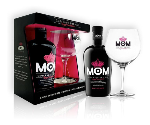 Gift Box Mom Royal Smoothness Gin 700ml + Copa C/estuche