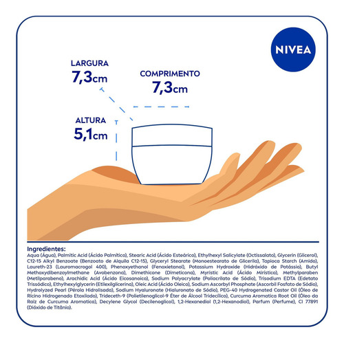 Creme Nivea Potinhos Hidratante Facial 100g 30+ Todo Tipo De Pele Dia/noite