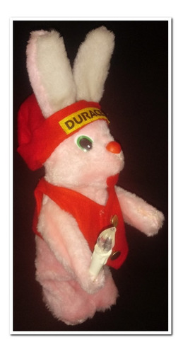 Peluche Navidad Conejo Duracell Sonido, 35x12 Cms. Aprox.