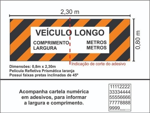 Faixa Adesiva Refletiva Para Caminhão Veículo Longo