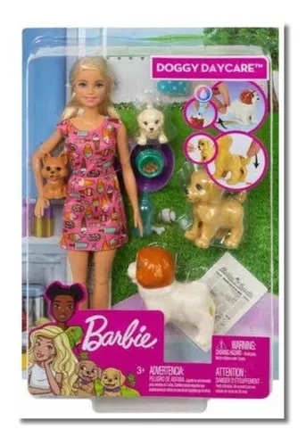 Muñeca barbie mattel familia cuidado de cachorro sales