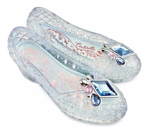 Cenicienta Cinderella Zapatos Ta  11-12 Luces Disney Store 