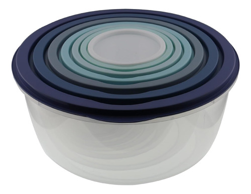 Atrdto Juego De Ensaladeras De Plástico Multicolor, Apto Par