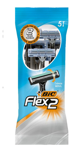 Afeitadora Maquina De Afeitar Bic Flex 2 Descartable X5unid