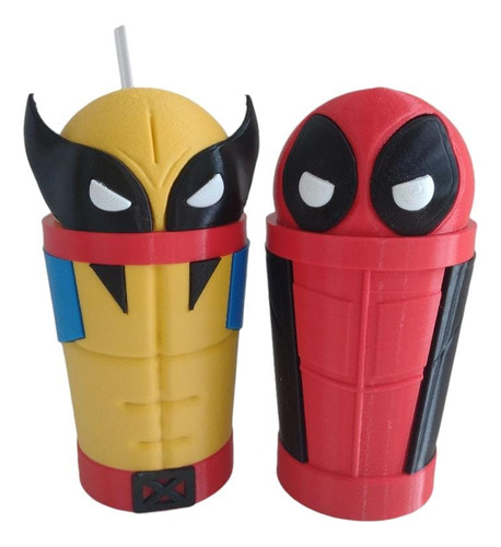 Vaso Deadpool Y Wolverine X2- Marvel -deadpool3