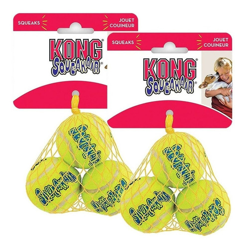 Pack De Dos Pelotas De Tenis Kong Air Squeaker