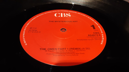 Mysterious Art The Omen Part 1 (remix) Vinilo Maxi Germany (Usado)