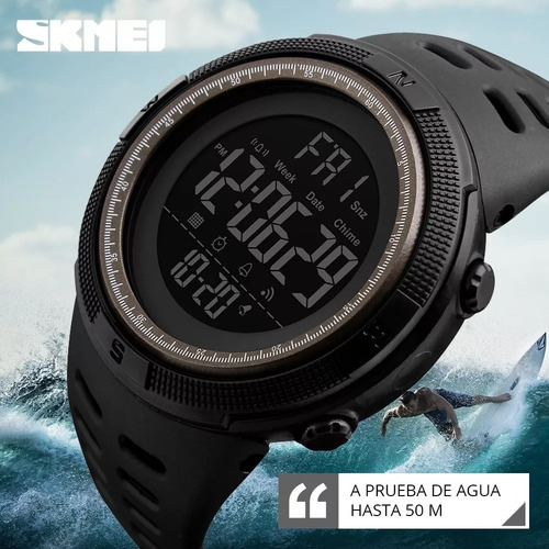 Reloj Skmei Resistente Al Agua Cronómetro Alarma Fecha 1251