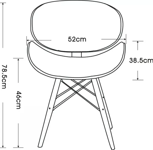 Set 2 Silla Miller Eames Dsw Comedor Diseño - Alto Impacto