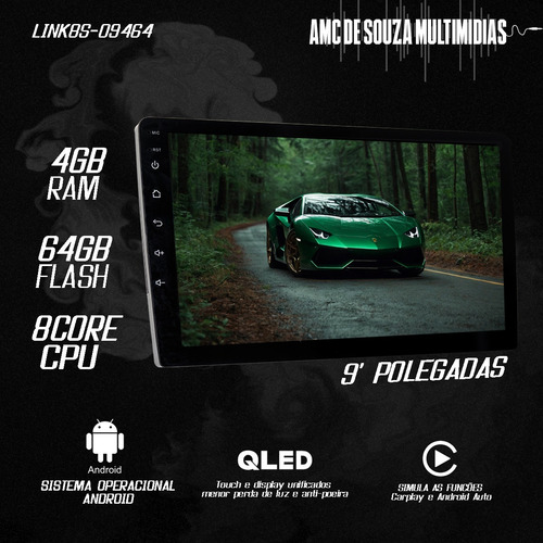Multimidia Compass 17/21 9p Adak Octacore Carplay 4g 64gb