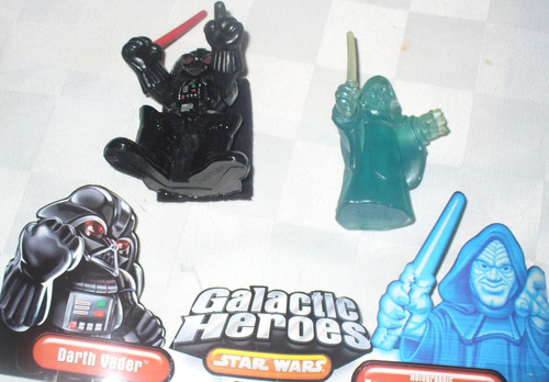 Star Wars Galactic Heroes Darth Vader & Holographic Palpatin (Usado)
