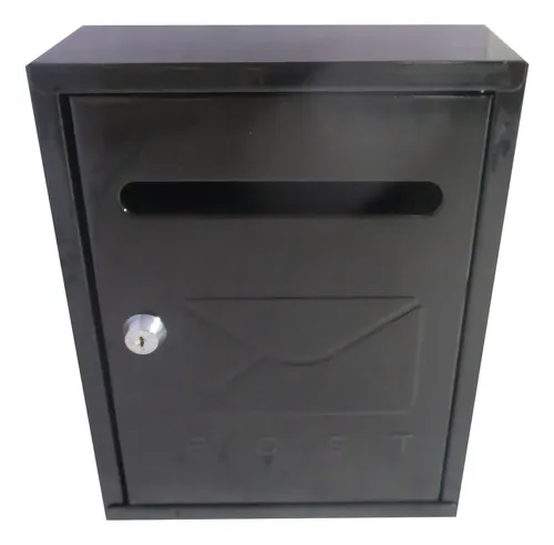 Buzon Buzonera Metalica Cartas 22x26cm Negro