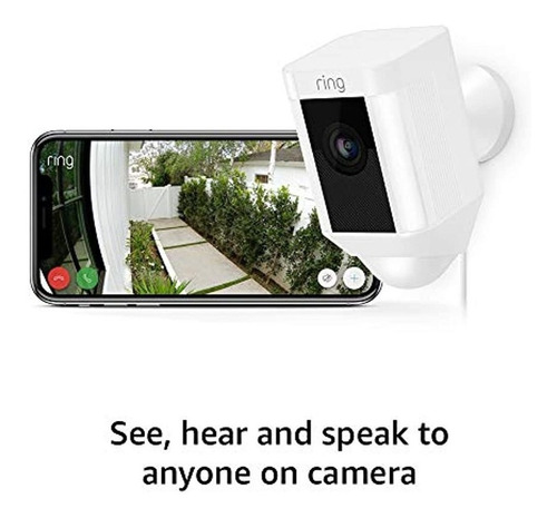 Ring Spotlight Cam Wired: Camara De Seguridad Hd Enchufada C
