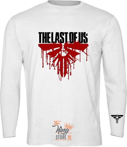 Polera Manga Larga, The Last Of Us,  Logo Sangriento, Gamer 