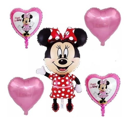 Globos Minnie  Mouse Grande  Kit  14  ( Lea )