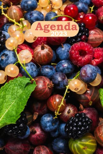 Agenda Frutos Rojos 2023: Planificador Cuaderno Semanal Gran