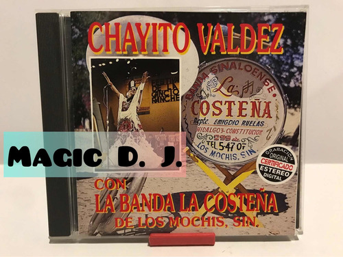 Chayito Valdez Cd Con Banda La Costeña 1999 Impecable