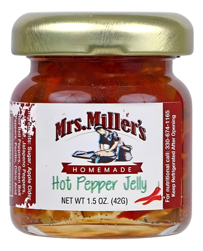 3-pck Mermelada Con Chile Mr's Millers Hot Pepper Jelly 42g